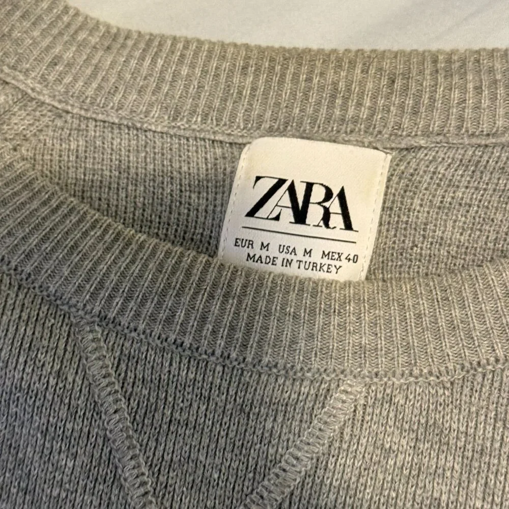 Zara Men's Sweater - Gray (Medium, Fits Small) - Picture 3 of 3